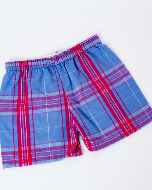 Blue/Pink Flannel Boxer