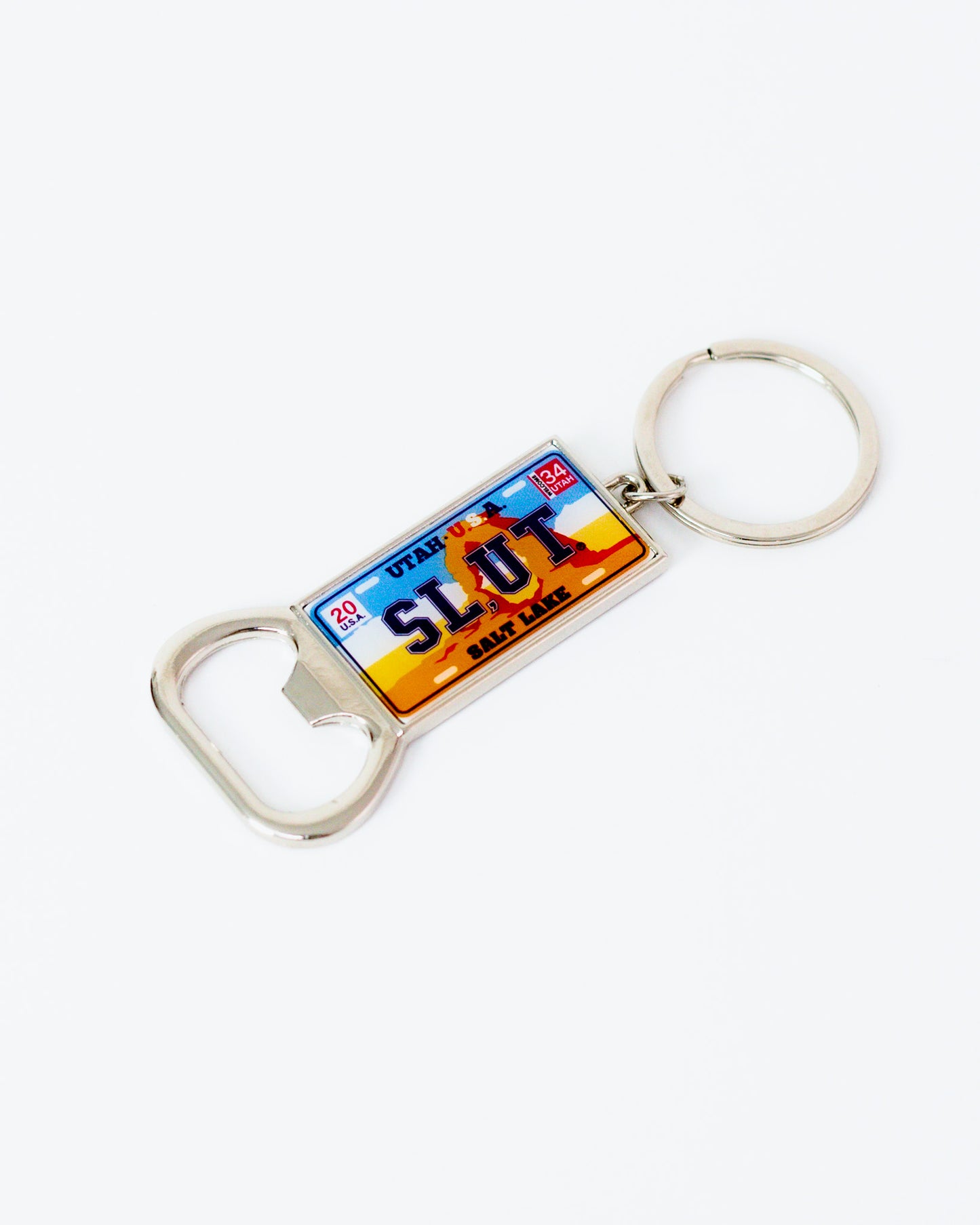 SL,UT Key Chain Bottle Opener