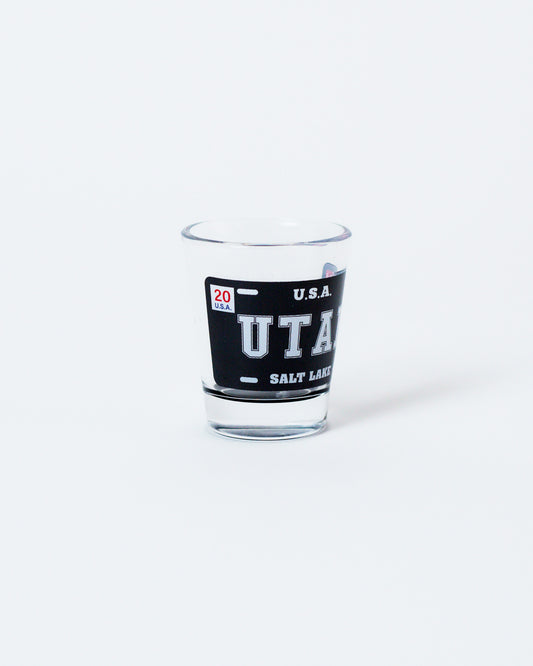Utah Black Plate Shot Glass
