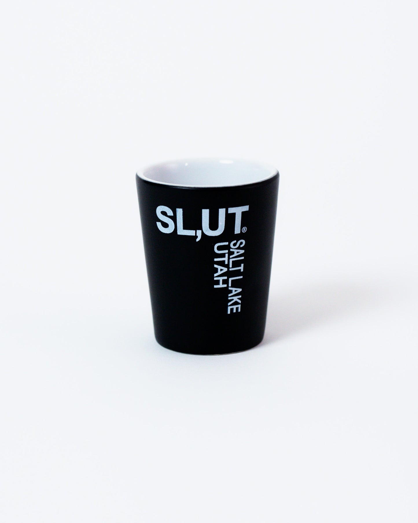Black And White Ceramic Shot Glass