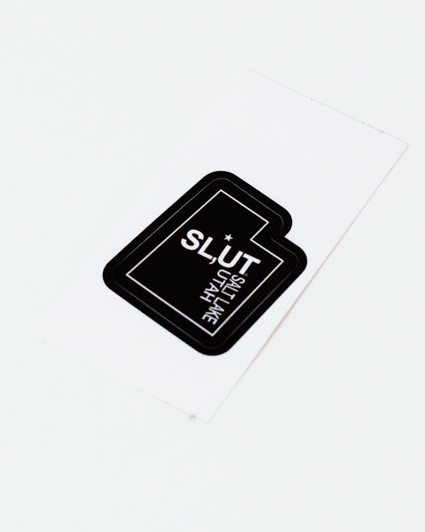 Utah Shape Black Small Sticker