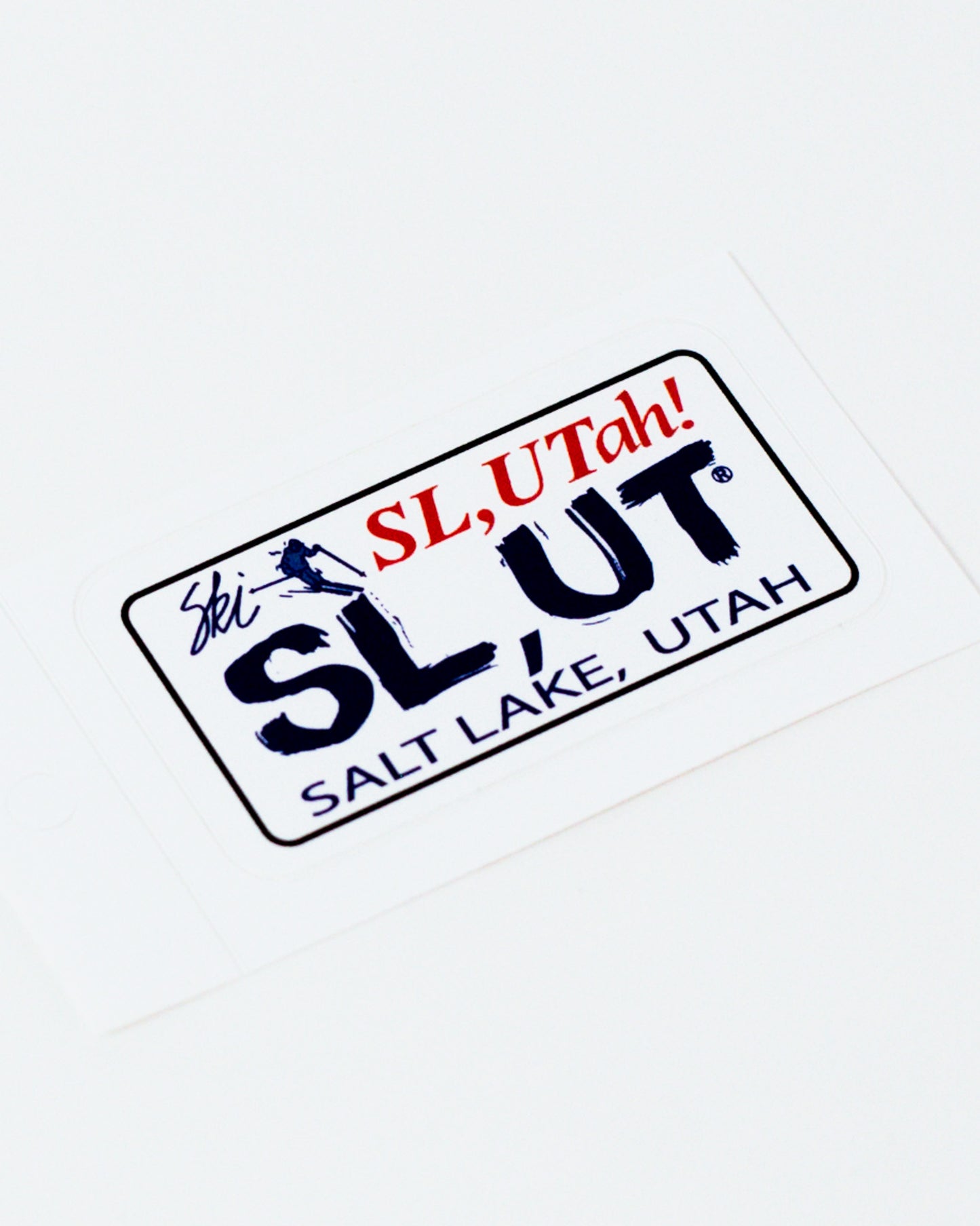 Ski Utah Plate Sticker