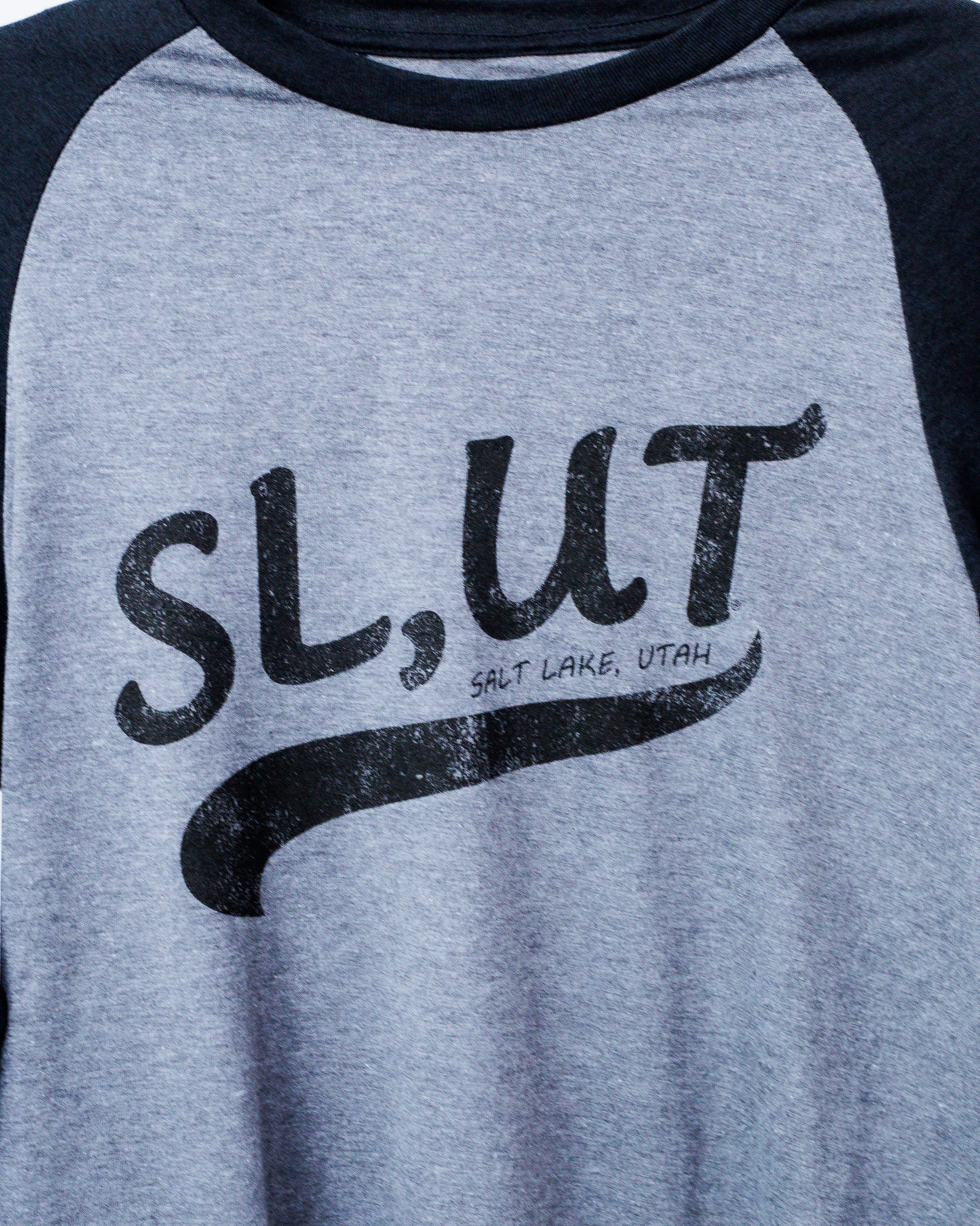 Black 3/4 Raglan Sleeve T-Shirt