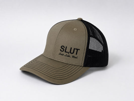 Olive Black SL,UT Trucker