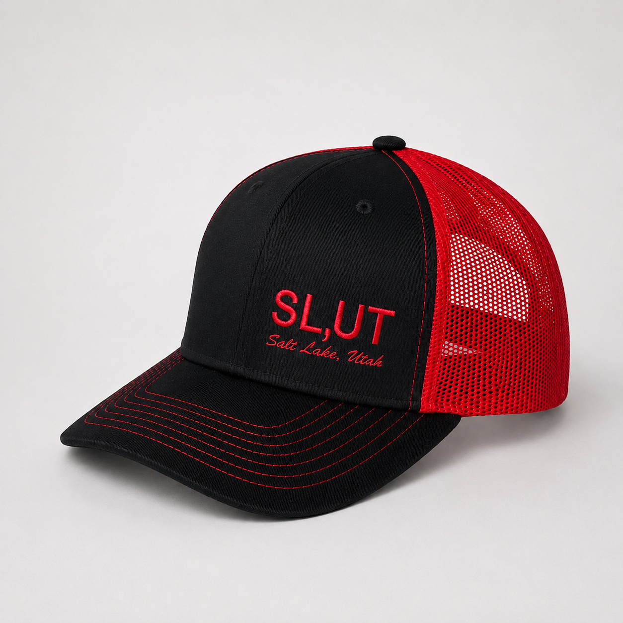 Black Red Two tone SL,UT Cap