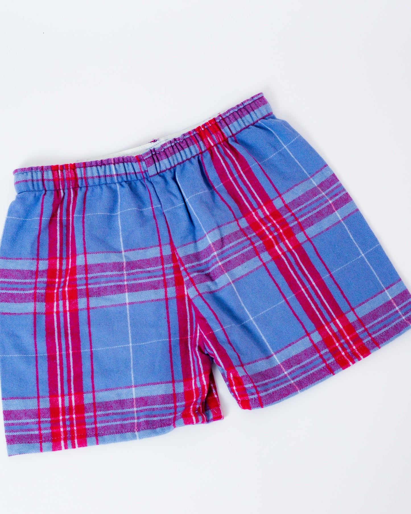 Blue/Pink Flannel Boxer