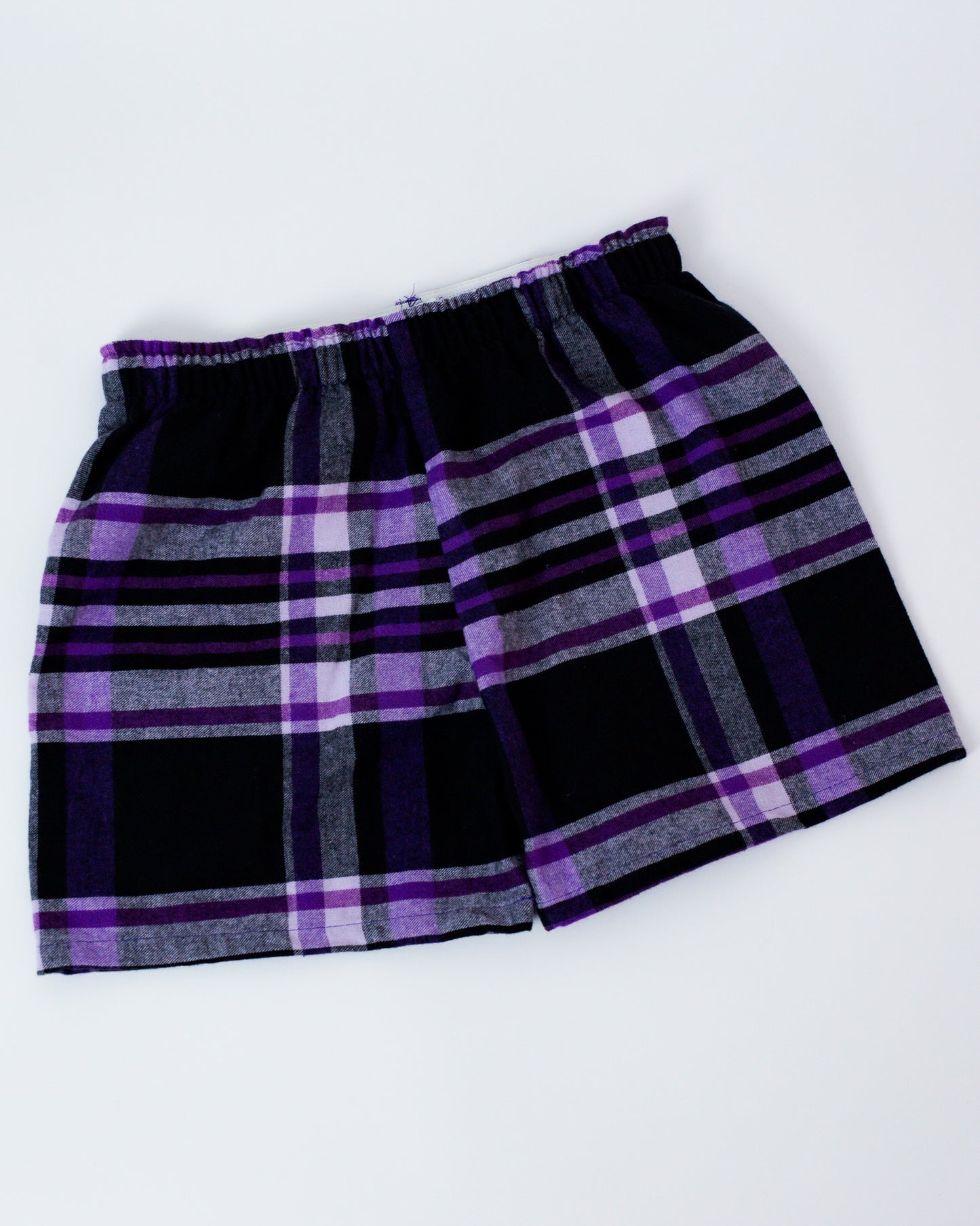 Black/Purple Flannel Boxer