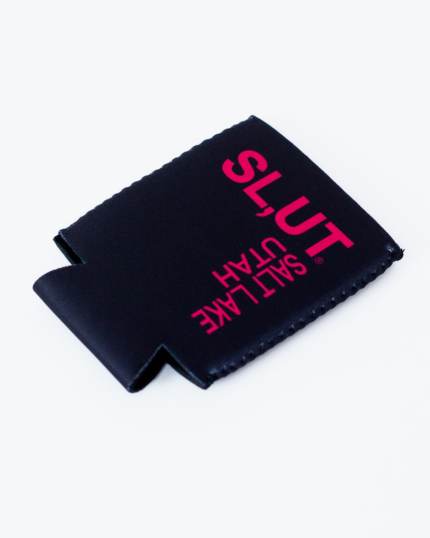 Black/Pink Can Cooler Magnet