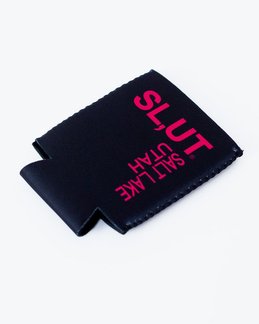 Black/Pink Can Cooler Magnet