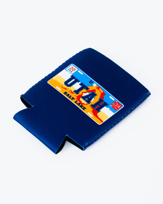 Navy Utah Arch Can Cooler Magnet