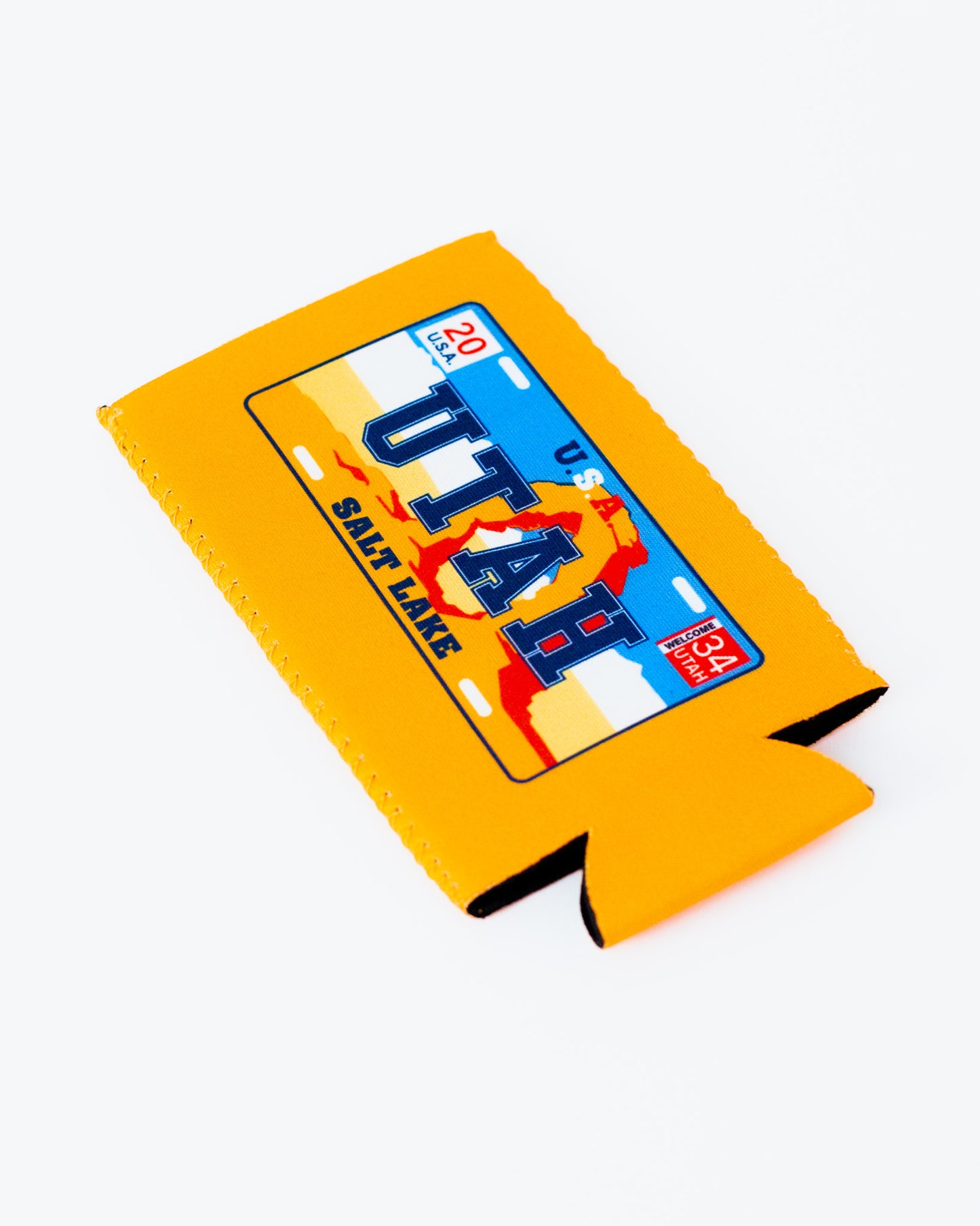 Orange Slim Utah Arch Can Cooler Magnet