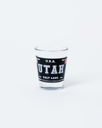 Utah Black Plate Shot Glass