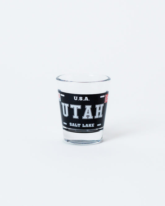 Utah Black Plate Shot Glass
