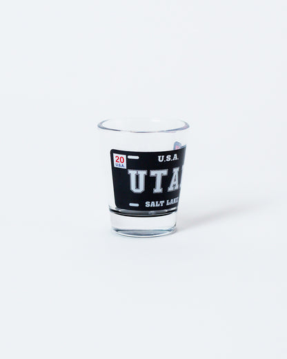 Utah Black Plate Shot Glass