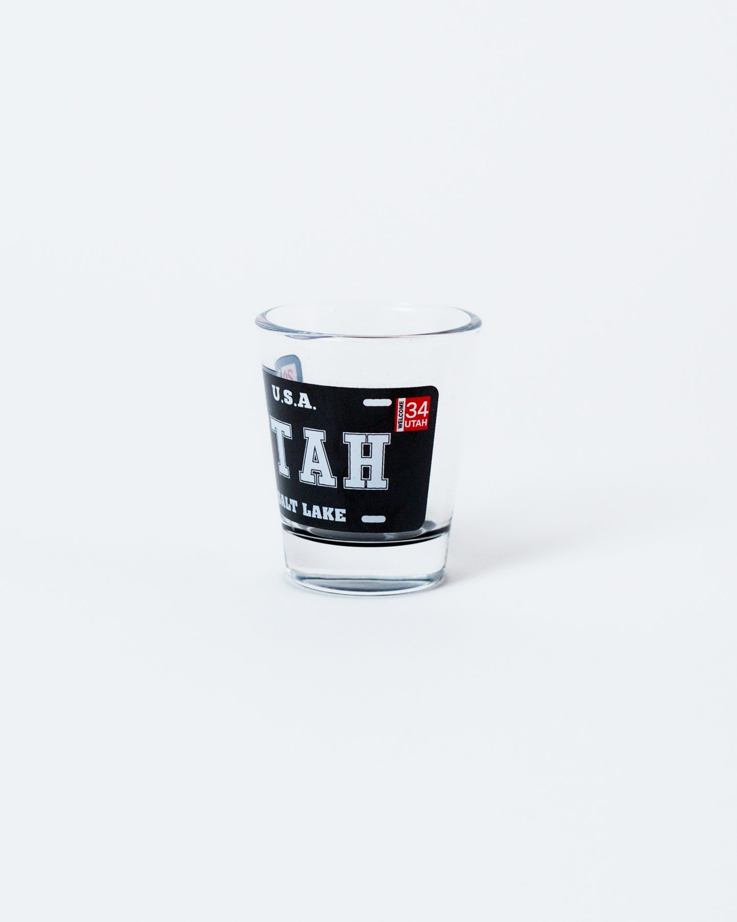 Utah Black Plate Shot Glass