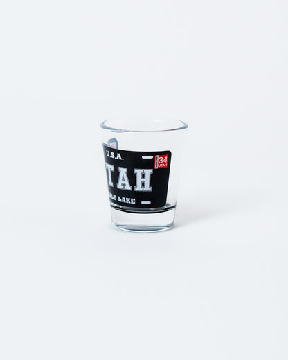 Utah Black Plate Shot Glass