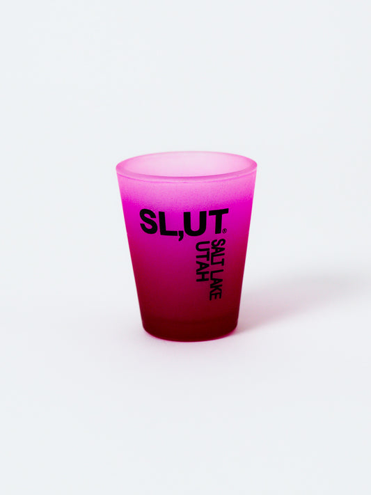 Pink Frost Shot Glass