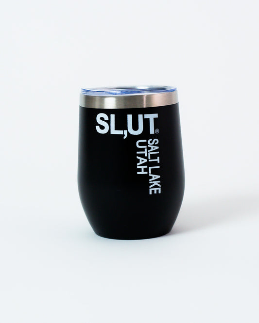 Black Insulated Wine Tumbler