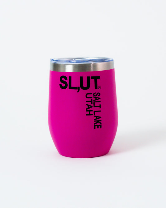 Pink Wine Insulated Wine Tumbler