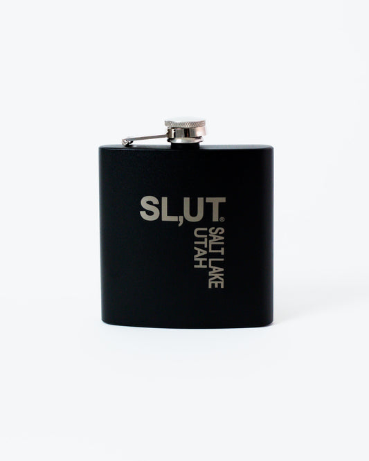 Black 6 Oz Flask