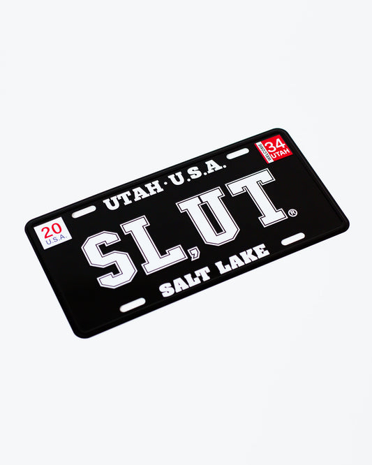 Black License Plate