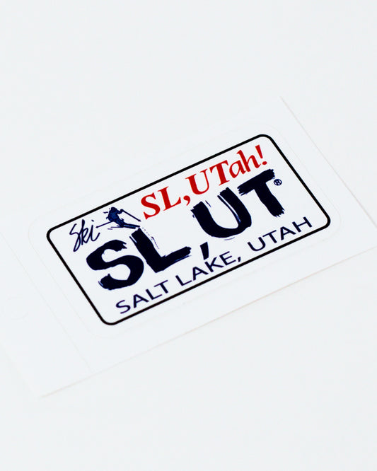 Ski Utah Plate Sticker