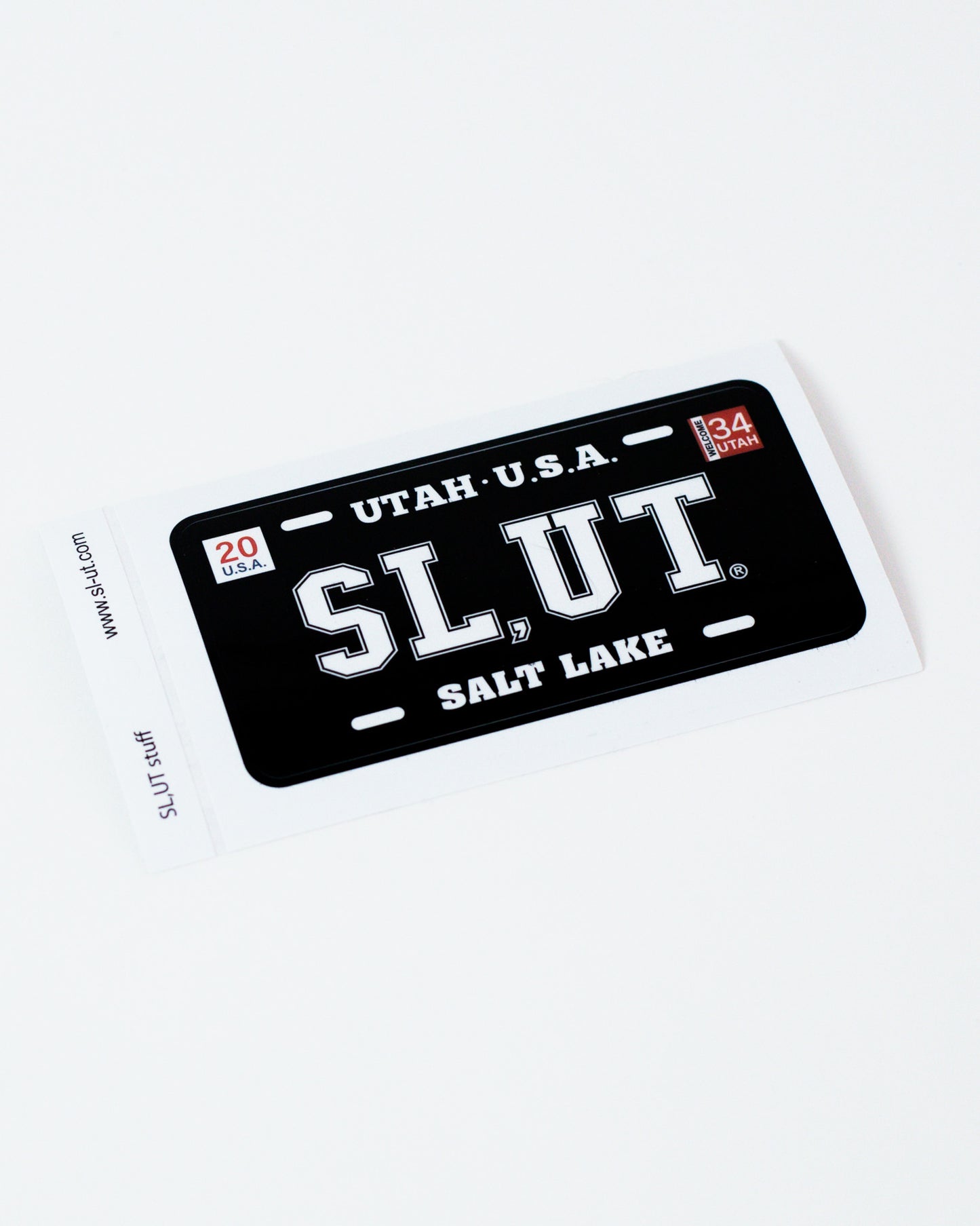 Black Plate SL,UT Small Sticker