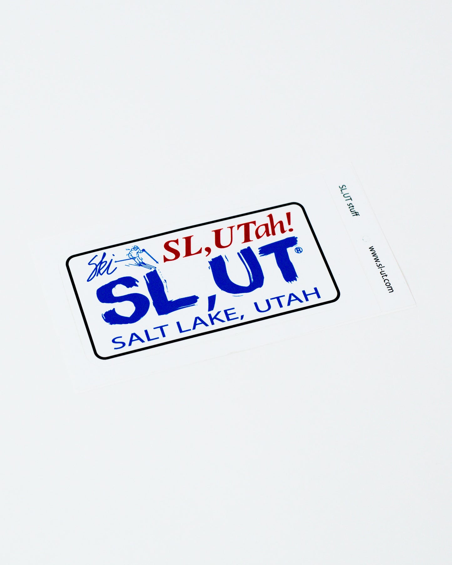 Ski Utah Plate Small Sticker