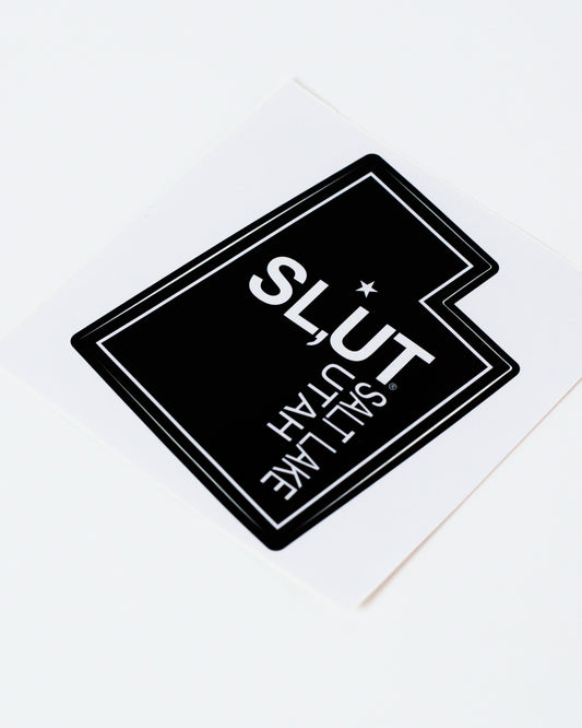 Utah Shape Black Sticker